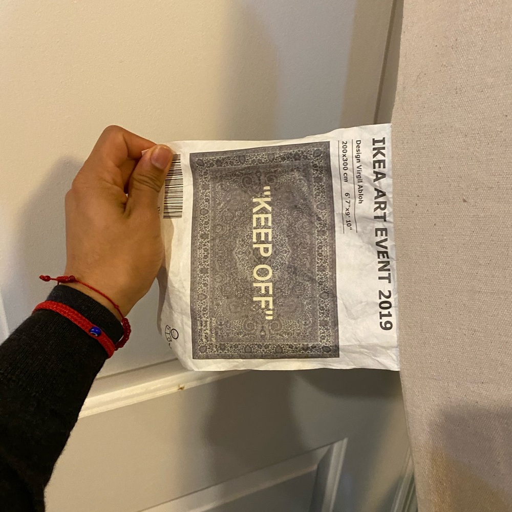 OFF WHITE/ KEEP OFF GREY/ IKEA RUG